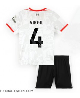 Günstige Liverpool Virgil van Dijk #4 3rd trikot Kinder 2024-25 Kurzarm (+ Kurze Hosen)